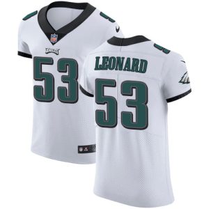 eagles #53 shaquille leonard white men's stitched nfl new elite cheap jersey