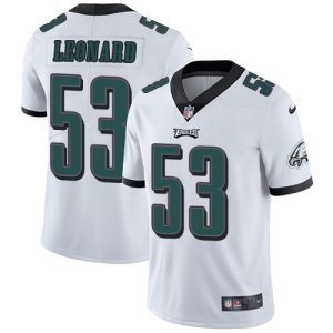 Eagles #53 Shaquille Leonard White Youth Stitched NFL Vapor Untouchable Limited Jersey