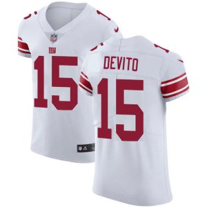 cheap Giants #15 Tommy DeVito White Men's Stitched NFL New Elite Jersey