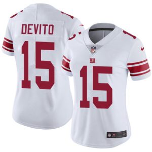 wholesale Giants #15 Tommy DeVito White Women's Stitched NFL Vapor Untouchable Limited Jersey