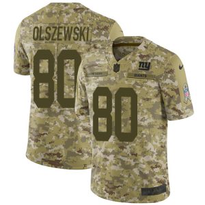 cheap Giants #80 Gunner Olszewski Camo Men's Stitched NFL Limited 2018 Salute To Service Jersey