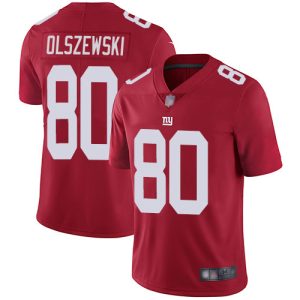 cheap Giants #80 Gunner Olszewski Red Men's Stitched NFL Limited Inverted Legend Jersey