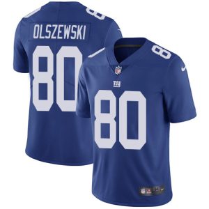 wholesale Giants #80 Gunner Olszewski Royal Blue Team Color Men's Stitched NFL Vapor Untouchable Limited Jersey