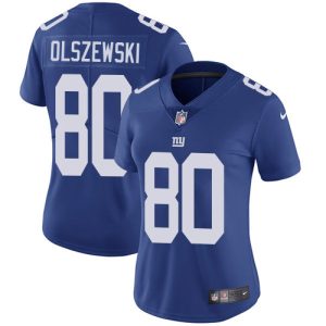 giants #80 gunner olszewski royal blue team color women's stitched nfl vapor untouchable limited cheap jersey