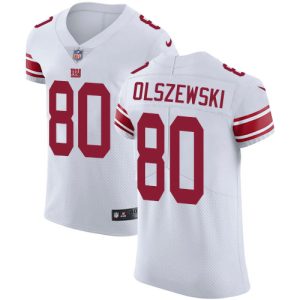 cheap Giants #80 Gunner Olszewski White Men's Stitched NFL New Elite Jersey