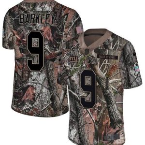 Giants #9 Matt Barkley Camo Men's Stitched NFL Limited Rush Realtree Jersey