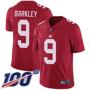 giants #9 matt barkley red men's stitched nfl limited inverted legend 100th season wholesale jersey