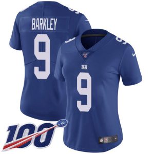 giants #9 matt barkley royal blue team color women's stitched nfl 100th season vapor untouchable limited cheap jersey