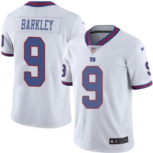 giants #9 matt barkley white men's stitched nfl limited rush cheap jersey