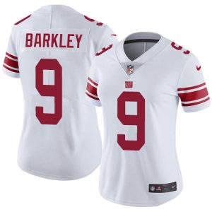 cheap Giants #9 Matt Barkley White Women's Stitched NFL Vapor Untouchable Limited Jersey