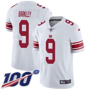 Giants #9 Matt Barkley White Youth Stitched NFL 100th Season Vapor Untouchable Limited Jersey