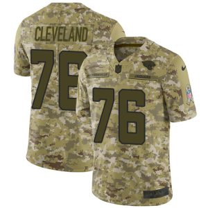 jaguars #76 ezra cleveland camo men's stitched nfl limited 2018 salute to service wholesale jersey