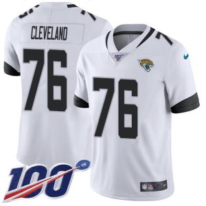 jaguars #76 ezra cleveland white men's stitched nfl 100th season vapor limited cheap jersey