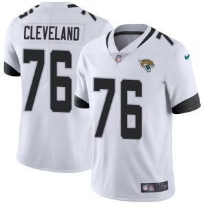 Jaguars #76 Ezra Cleveland White Men's Stitched NFL Vapor Untouchable Limited Jersey