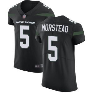 cheap Jets #5 Thomas Morstead Black Alternate Men's Stitched NFL New Elite Jersey