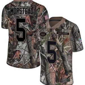 jets #5 thomas morstead camo youth stitched nfl limited rush realtree cheap jersey