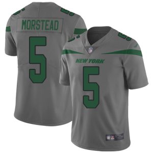 cheap Jets #5 Thomas Morstead Gray Men's Stitched NFL Limited Inverted Legend Jersey