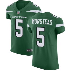 wholesale Jets #5 Thomas Morstead Green Team Color Men's Stitched NFL Vapor Untouchable Elite Jersey