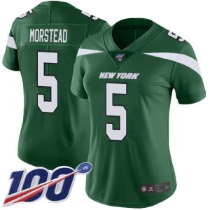 cheap Jets #5 Thomas Morstead Green Team Color Women's Stitched NFL 100th Season Vapor Untouchable Limited Jersey