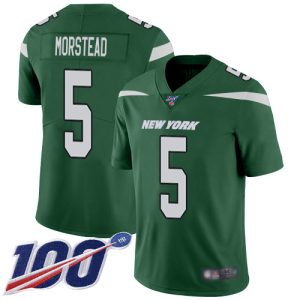 Jets #5 Thomas Morstead Green Team Color Youth Stitched NFL 100th Season Vapor Untouchable Limited Jersey