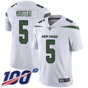 Jets #5 Thomas Morstead White Youth Stitched NFL 100th Season Vapor Limited Jersey