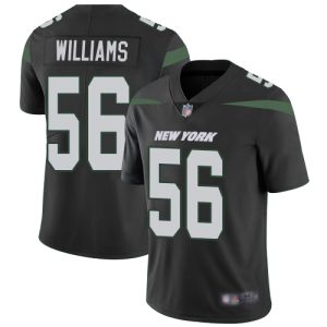 cheap Jets #56 Quincy Williams Black Alternate Youth Stitched NFL Vapor Untouchable Limited Jersey