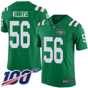 jets #56 quincy williams green men's stitched nfl limited rush 100th season cheap jersey