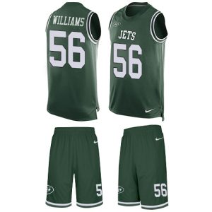 jets #56 quincy williams green team color men's stitched nfl limited tank top suit cheap jersey