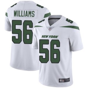 jets #56 quincy williams white men's stitched nfl vapor untouchable limited cheap jersey