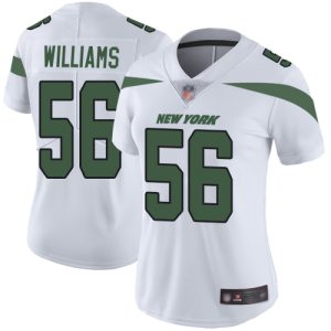 Jets #56 Quincy Williams White Women's Stitched NFL Vapor Untouchable Limited Jersey