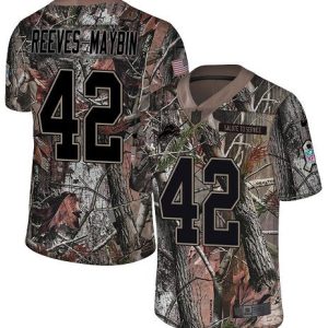 lions #42 jalen reeves-maybin camo men's stitched nfl limited rush realtree cheap jersey