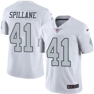 cheap Raiders #41 Robert Spillane White Youth Stitched NFL Limited Rush Jersey