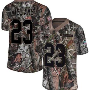 rams #23 kyren williams camo men's stitched nfl limited rush realtree cheap jersey