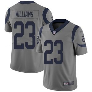 cheap Rams #23 Kyren Williams Gray Youth Stitched NFL Limited Inverted Legend Jersey