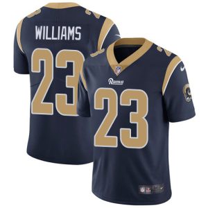 Rams #23 Kyren Williams Navy Blue Team Color Men's Stitched NFL Vapor Untouchable Limited Jersey