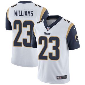 rams #23 kyren williams white youth stitched nfl vapor untouchable limited cheap jersey