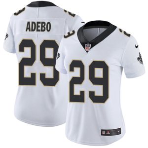 Saints #29 Paulson Adebo White Women's Stitched NFL Vapor Untouchable Limited Jersey