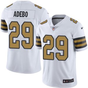 wholesale Saints #29 Paulson Adebo White Youth Stitched NFL Limited Rush Jersey