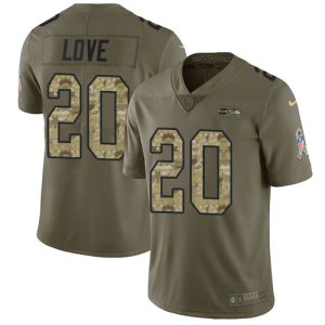 wholesale Seahawks #20 Julian Love Grey Alternate Youth Stitched NFL 100th Season Vapor Untouchable Limited Jersey