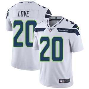 cheap Seahawks #20 Julian Love Steel Blue Team Color Youth Stitched NFL Limited Therma Long Sleeve Jersey