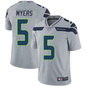 seahawks #5 jason myers grey alternate youth stitched nfl vapor untouchable limited cheap jersey