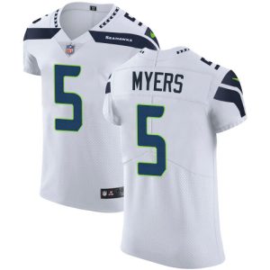 wholesale Seahawks #5 Jason Myers White Men's Stitched NFL New Elite Jersey