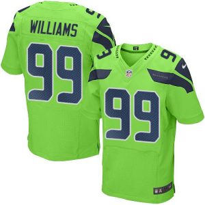 wholesale Seahawks #99 Leonard Williams Green Men's Stitched NFL Elite Rush Jersey