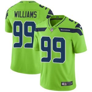 wholesale Seahawks #99 Leonard Williams Green Youth Stitched NFL Limited Rush Jersey