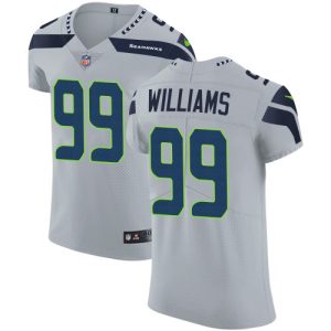 cheap Seahawks #99 Leonard Williams Grey Alternate Men's Stitched NFL New Elite Jersey