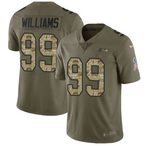 seahawks #99 leonard williams olive/camo men's stitched nfl limited 2017 salute to service cheap jersey