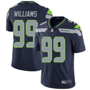 cheap Seahawks #99 Leonard Williams Steel Blue Team Color Men's Stitched NFL Vapor Untouchable Limited Jersey