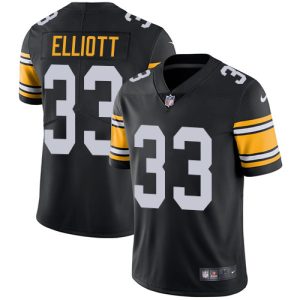 Steelers #33 Jalen Elliott Black Alternate Youth Stitched NFL Vapor Untouchable Limited Jersey