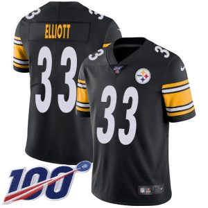 steelers #33 jalen elliott black team color men's stitched nfl 100th season vapor limited cheap jersey