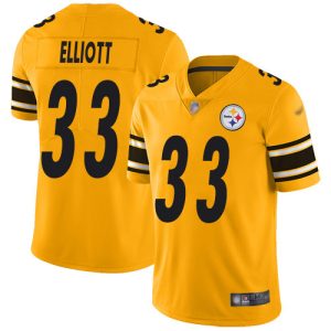 cheap Steelers #33 Jalen Elliott Gold Men's Stitched NFL Limited Inverted Legend Jersey